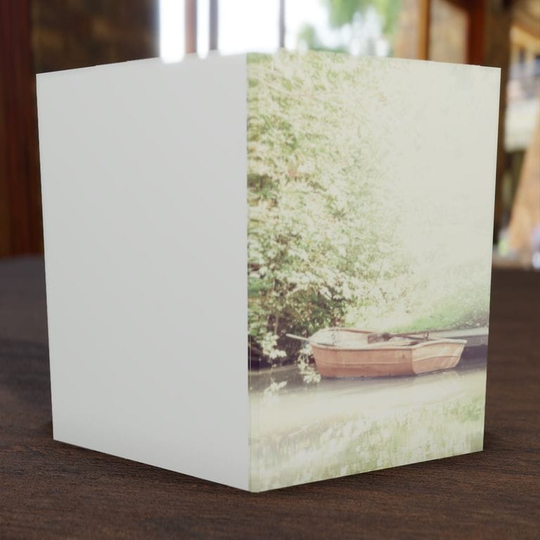 † Sterbebild Boot Hochklapp