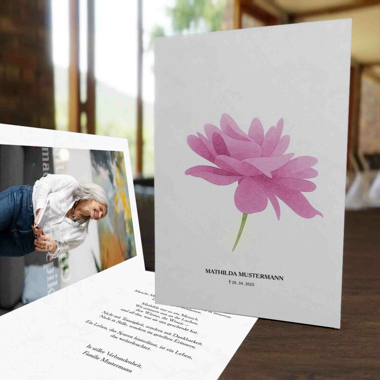 Lebensfeierkarten Blume