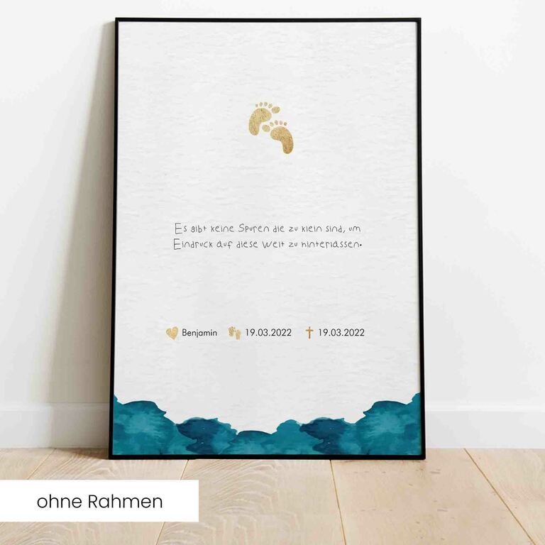 Trauerposter Little Feet