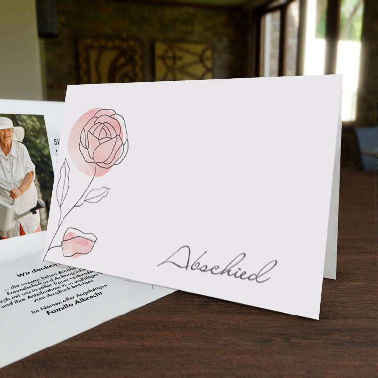 Trauerkarte Lebensgarten