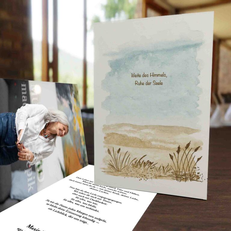 Lebensfeierkarte Dünen