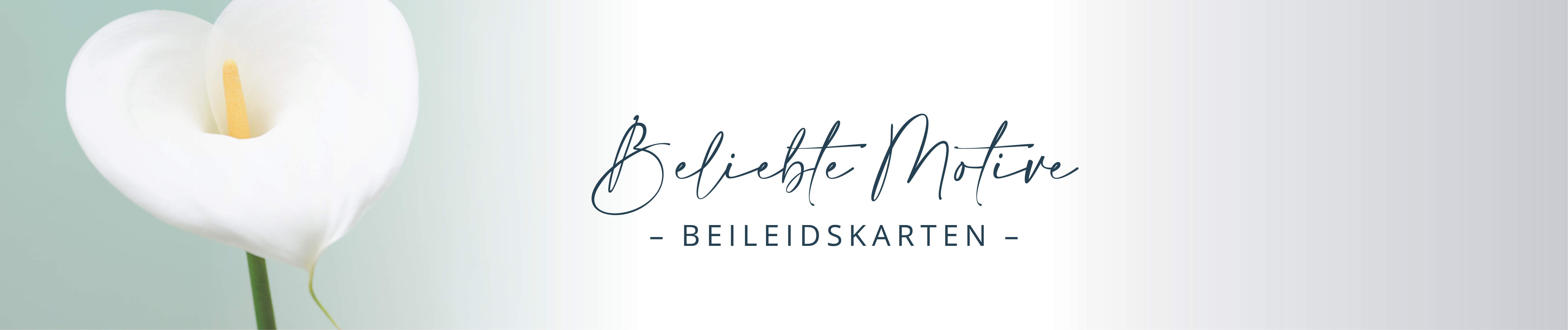 beliebte Motive Banner Beileidskarten