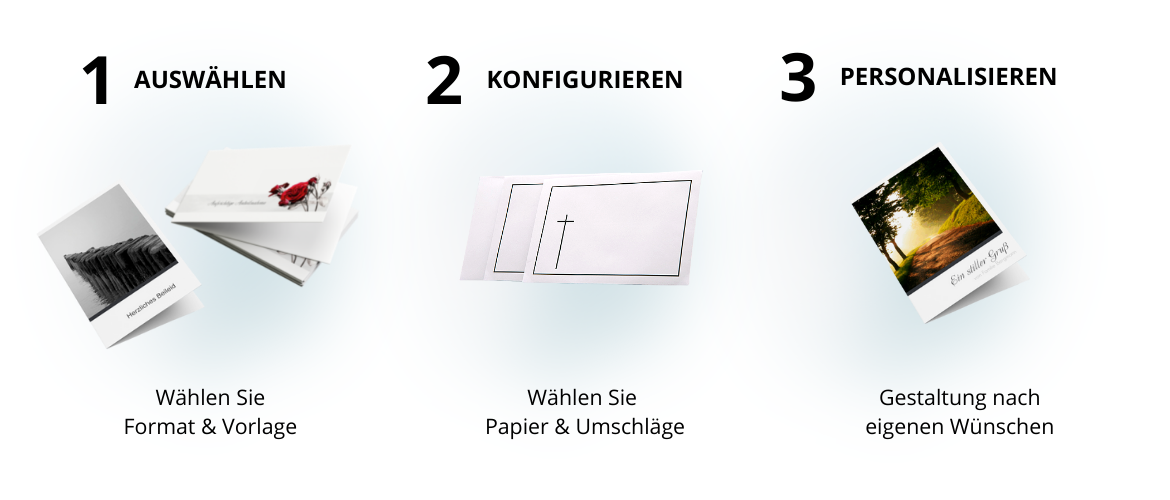 Was sollte in der Trauerkarte stehen?