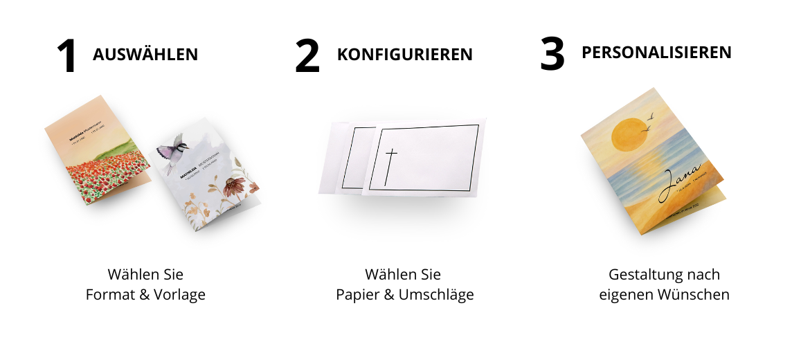 3 Schritte zur Lebensfeierkarte